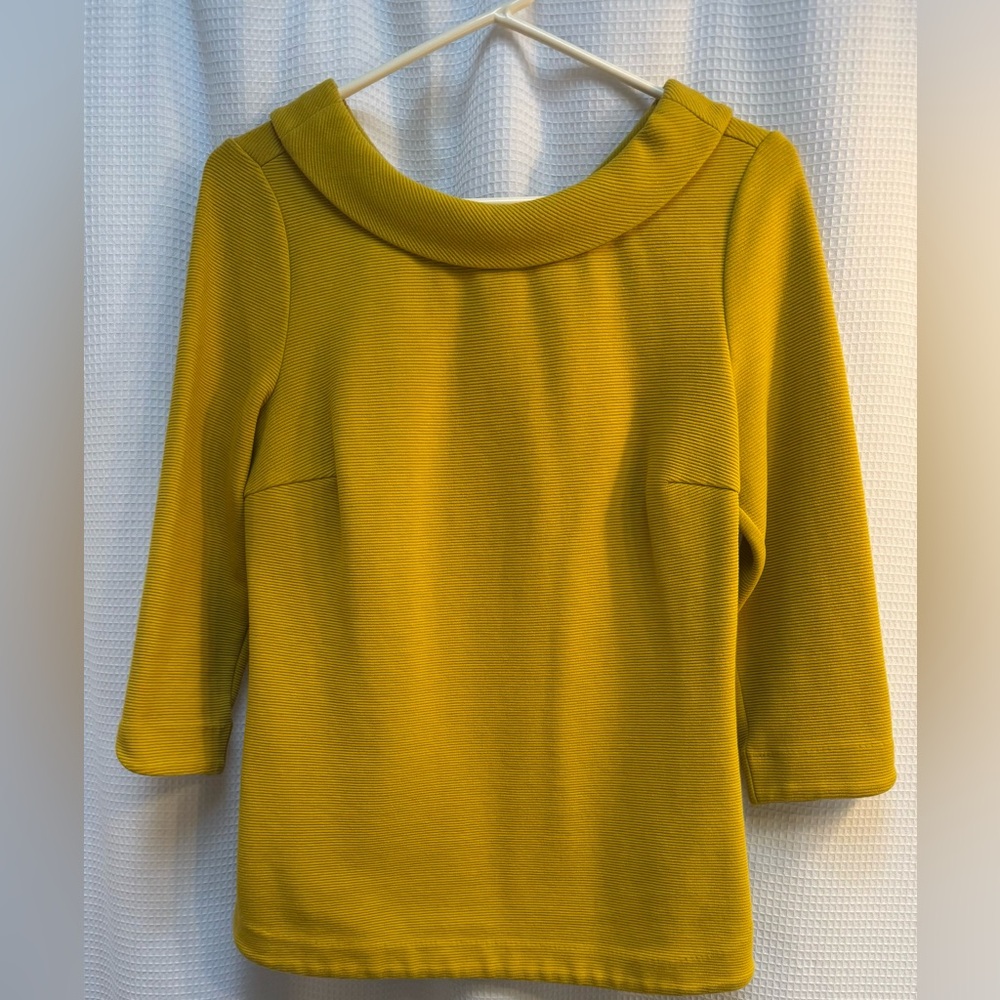 Mustard Yellow 3/4 Sleeve Top